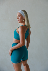Dark Teal Chantelle Crop