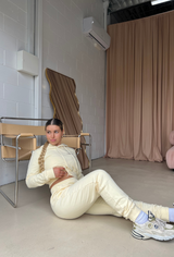 Butter Cream Crop Hoodie