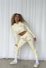 Butter Cream Crop Hoodie