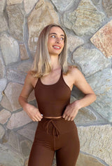Chocolate Brittney Crop