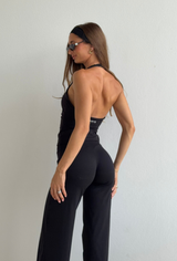 Black Everyday Wide Leg Pants