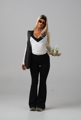 White Wrap Top