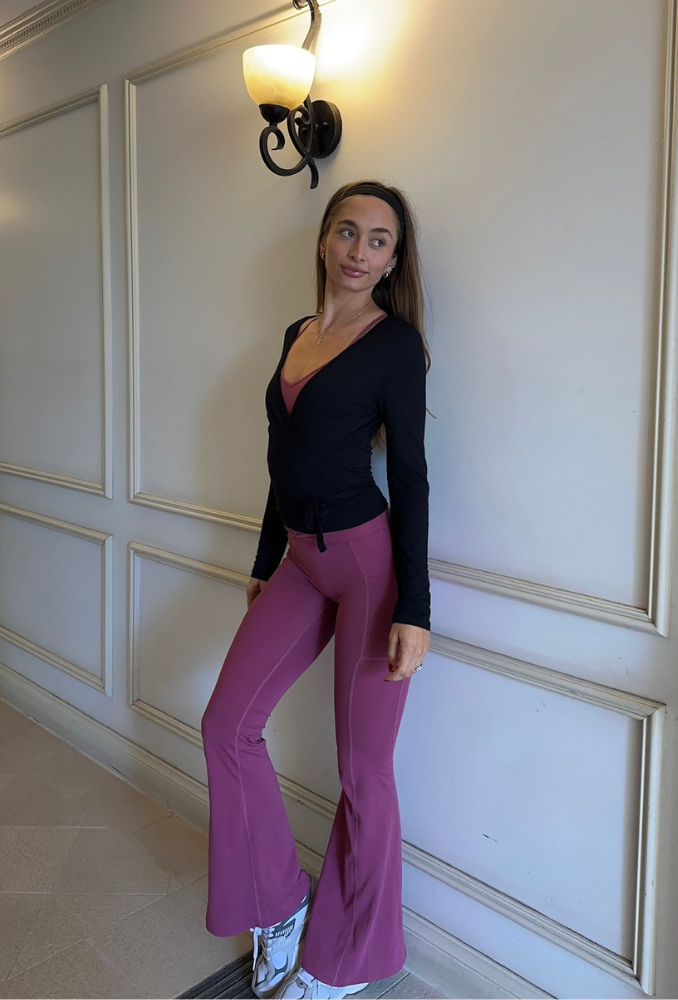 Black Wrap Top