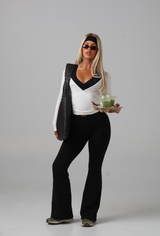 White Wrap Top