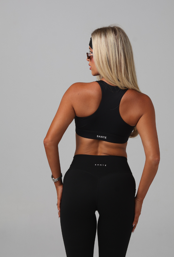 Black Porsha Crop