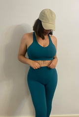 Dark Teal Chantelle Crop