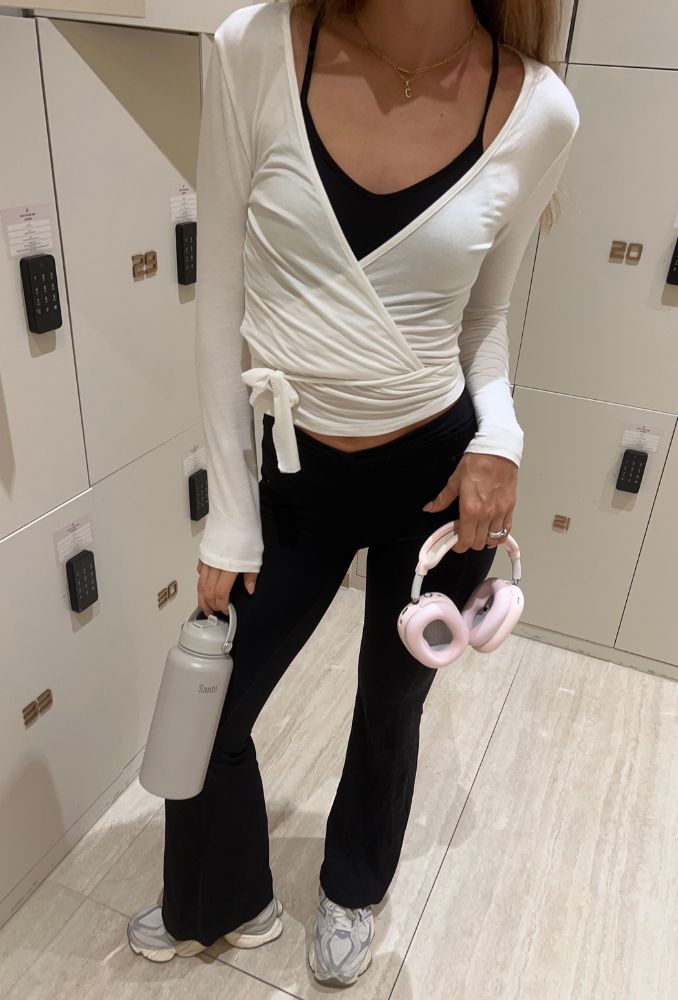 White Wrap Top