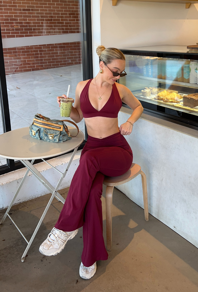 Burnt Cherry Every day Flares