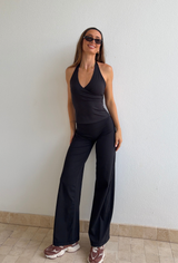Black Everyday Wide Leg Pants