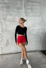 Not so Basic Long Sleeve Crop - Black