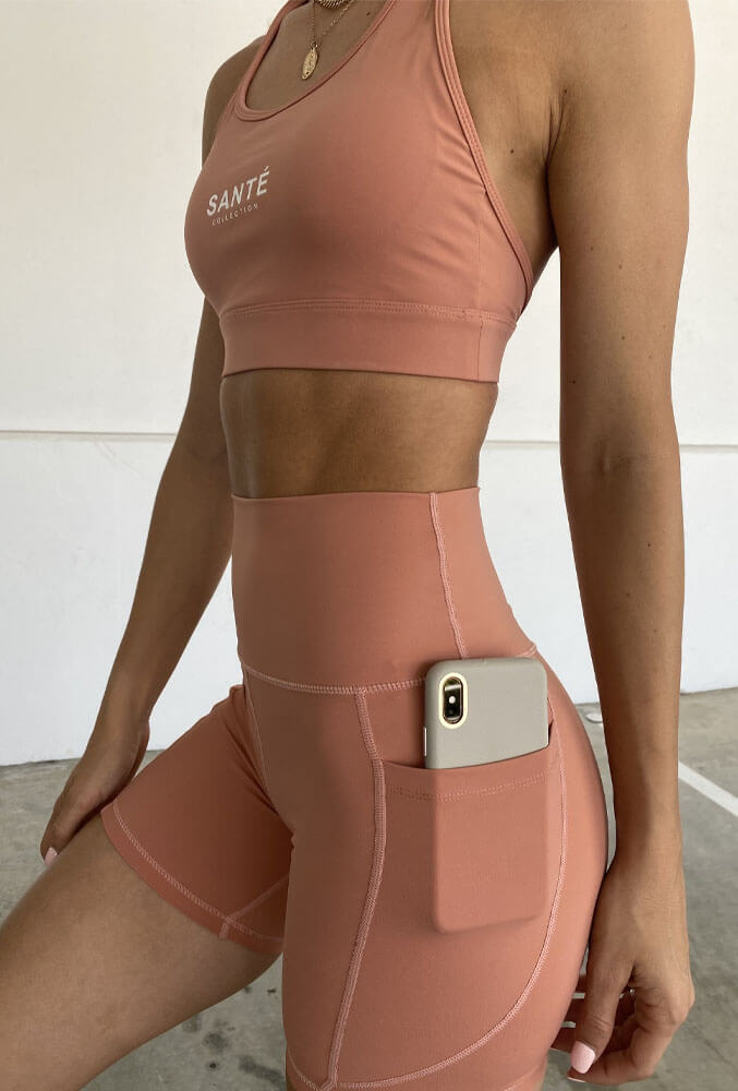 Rose Pocket Bike Shorts